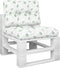 vidaXL - Palletkussens - 2 - st - stof - bladpatroon