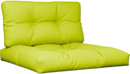 vidaXL - Palletkussens - 2 - st - stof - felgroen