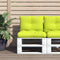 vidaXL - Palletkussens - 2 - st - stof - felgroen
