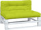 vidaXL - Palletkussens - 2 - st - stof - felgroen