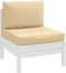 vidaXL - Palletkussens - 2 - st - stof - gemêleerd - beige