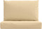 vidaXL - Palletkussens - 2 - st - stof - gemêleerd - beige