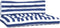vidaXL - Palletkussens - 2 - st - stof - gestreept - wit - en - blauw