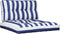 vidaXL - Palletkussens - 2 - st - stof - gestreept - wit - en - blauw