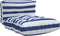 vidaXL - Palletkussens - 2 - st - stof - gestreept - wit - en - blauw