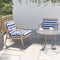 vidaXL - Palletkussens - 2 - st - stof - gestreept - wit - en - blauw
