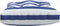 vidaXL - Palletkussens - 2 - st - stof - gestreept - wit - en - blauw