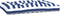 vidaXL - Palletkussens - 2 - st - stof - gestreept - wit - en - blauw