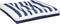 vidaXL - Palletkussens - 2 - st - stof - gestreept - wit - en - blauw