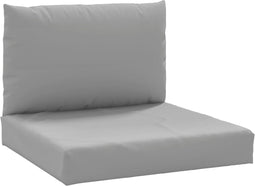 vidaXL - Palletkussens - 2 - st - stof - grijs