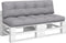 vidaXL - Palletkussens - 2 - st - stof - grijs