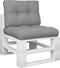 vidaXL - Palletkussens - 2 - st - stof - grijs