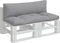 vidaXL - Palletkussens - 2 - st - stof - grijs