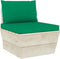 vidaXL - Palletkussens - 2 - st - stof - groen