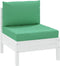 vidaXL - Palletkussens - 2 - st - stof - groen
