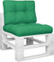 vidaXL - Palletkussens - 2 - st - stof - groen
