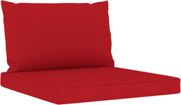 vidaXL - Palletkussens - 2 - st - stof - rood