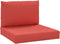 vidaXL - Palletkussens - 2 - st - stof - rood