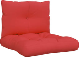 vidaXL - Palletkussens - 2 - st - stof - rood
