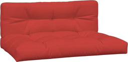 vidaXL - Palletkussens - 2 - st - stof - rood