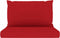 vidaXL - Palletkussens - 2 - st - stof - rood