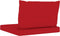 vidaXL - Palletkussens - 2 - st - stof - rood