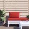 vidaXL - Palletkussens - 2 - st - stof - rood