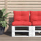 vidaXL - Palletkussens - 2 - st - stof - rood