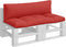 vidaXL - Palletkussens - 2 - st - stof - rood