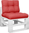 vidaXL - Palletkussens - 2 - st - stof - rood
