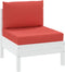 vidaXL - Palletkussens - 2 - st - stof - rood