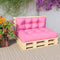 vidaXL - Palletkussens - 2 - st - stof - roze