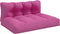 vidaXL - Palletkussens - 2 - st - stof - roze