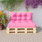 vidaXL - Palletkussens - 2 - st - stof - roze
