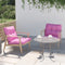 vidaXL - Palletkussens - 2 - st - stof - roze