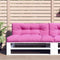 vidaXL - Palletkussens - 2 - st - stof - roze