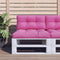 vidaXL - Palletkussens - 2 - st - stof - roze