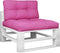 vidaXL - Palletkussens - 2 - st - stof - roze
