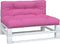 vidaXL - Palletkussens - 2 - st - stof - roze