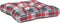 vidaXL - Palletkussens - 2 - st - stof - ruitpatroon - rood