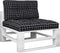 vidaXL - Palletkussens - 2 - st - stof - ruitpatroon - zwart