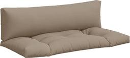 vidaXL - Palletkussens - 2 - st - stof - taupe