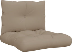 vidaXL - Palletkussens - 2 - st - stof - taupe