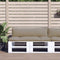 vidaXL - Palletkussens - 2 - st - stof - taupe