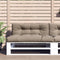 vidaXL - Palletkussens - 2 - st - stof - taupe