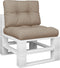 vidaXL - Palletkussens - 2 - st - stof - taupe