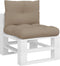 vidaXL - Palletkussens - 2 - st - stof - taupe