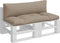 vidaXL - Palletkussens - 2 - st - stof - taupe