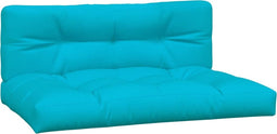 vidaXL - Palletkussens - 2 - st - stof - turquoise