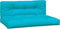 vidaXL - Palletkussens - 2 - st - stof - turquoise